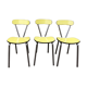 Chaises formica jaune