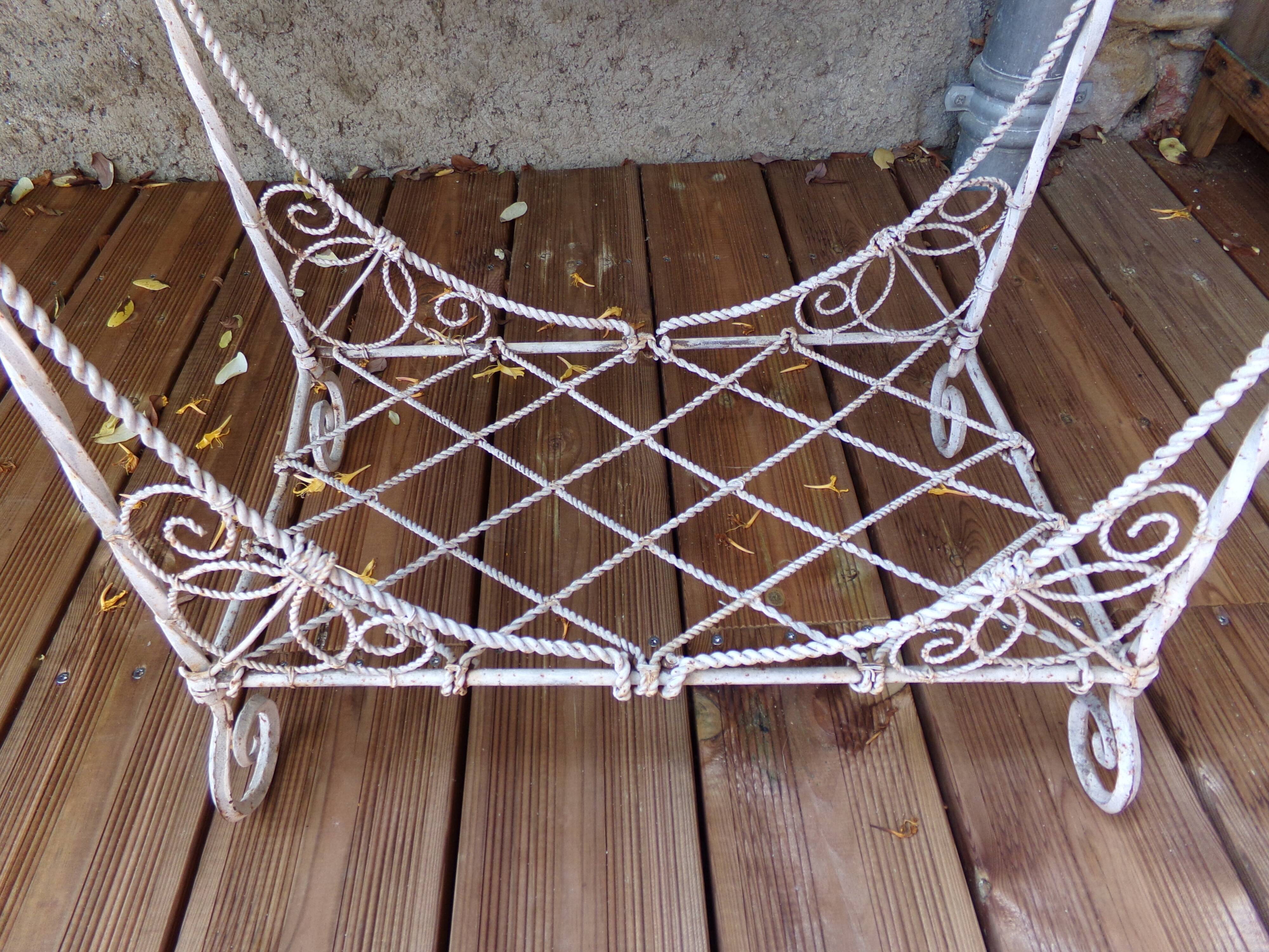 Fifties wrought iron planter