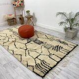 Handmade wool Berber rug 278 X 150 CM