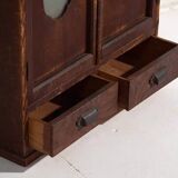 Japanese kodansu side cabinet with glass doors, early Taishō-Showa period (circa 1915-1940) #30