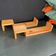 Pair wooden wall shelves 1970