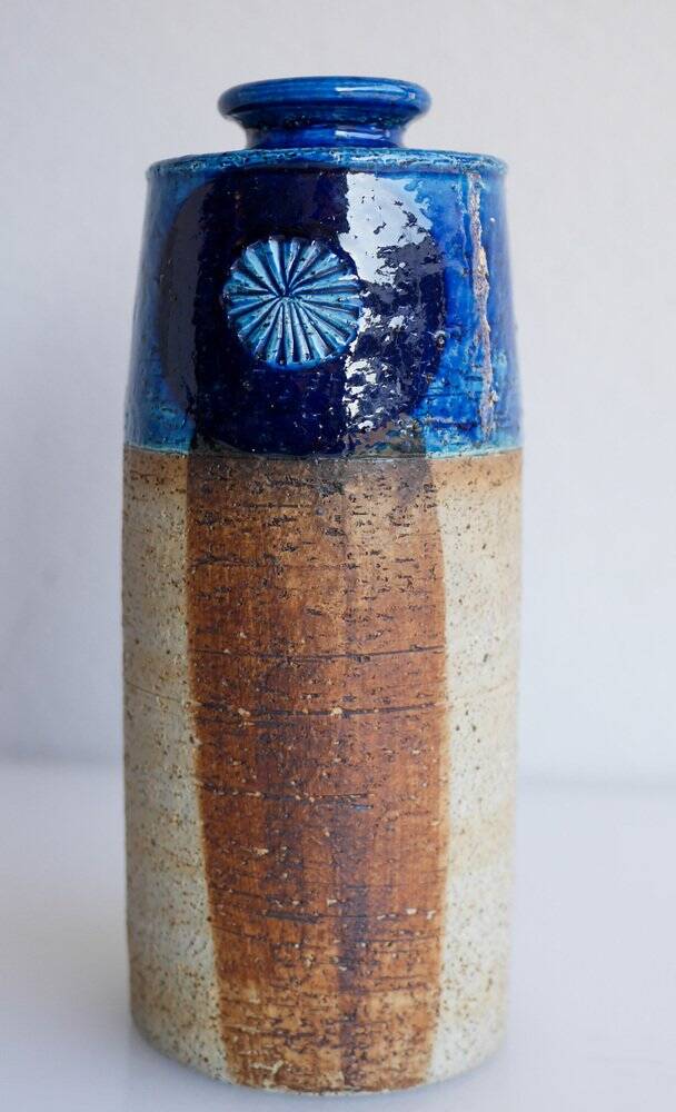 Mid-century modern studio art ceramic vase by Inger Persson for Rörstrand, 1970s