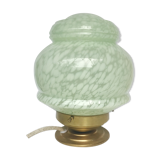 Glass table lamp Clichy green mint