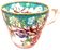 Antique porcelain cup in the Minton style with Japanese decoration.