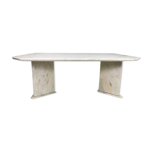 table à manger en marbre vintage