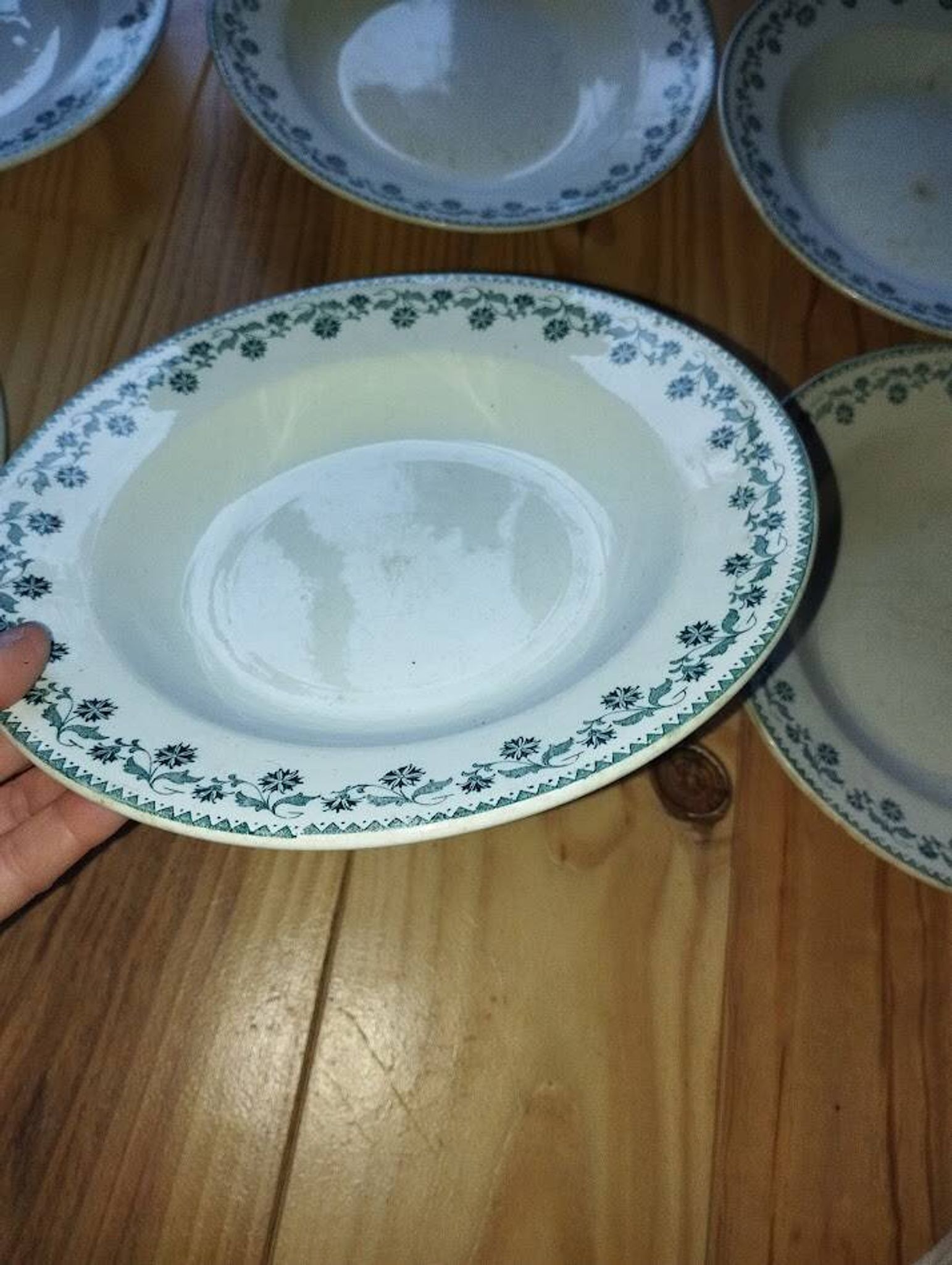Assiettes Creuses “Georgette” Terre de Fer (6 pièces)