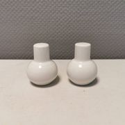 Bing and Grondahl (B&G) Salt and Pepper set No 531/541 model Casablanca estimated 1950s Denmark.