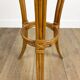 Mini rattan plant holder pedestal from the 60s