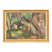 Original Swedish Oil on Canvas – "Jungle" by Åke Winnberg – Signed