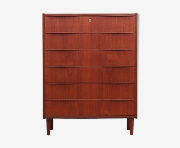 Commode en teck, design danois, années 1970, fabriqué au Danemark