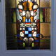 Porte intérieure avec vitrail art déco