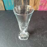 Pair of old pastis glasses with art deco dosage mark