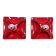 Pair of Space Age wall sconces in red ceramic, 1970.