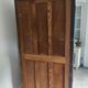 Ancienne Armoire parisienne d’école bois chêne noir