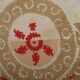 Hand knotted rug, vintage Turkish rug 153x166 cm