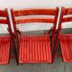 Mid-century wooden folding chair, 1960s, set of 4