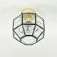 Mid-Century Glass Ceiling Light from Limburg, Germany, 1960s