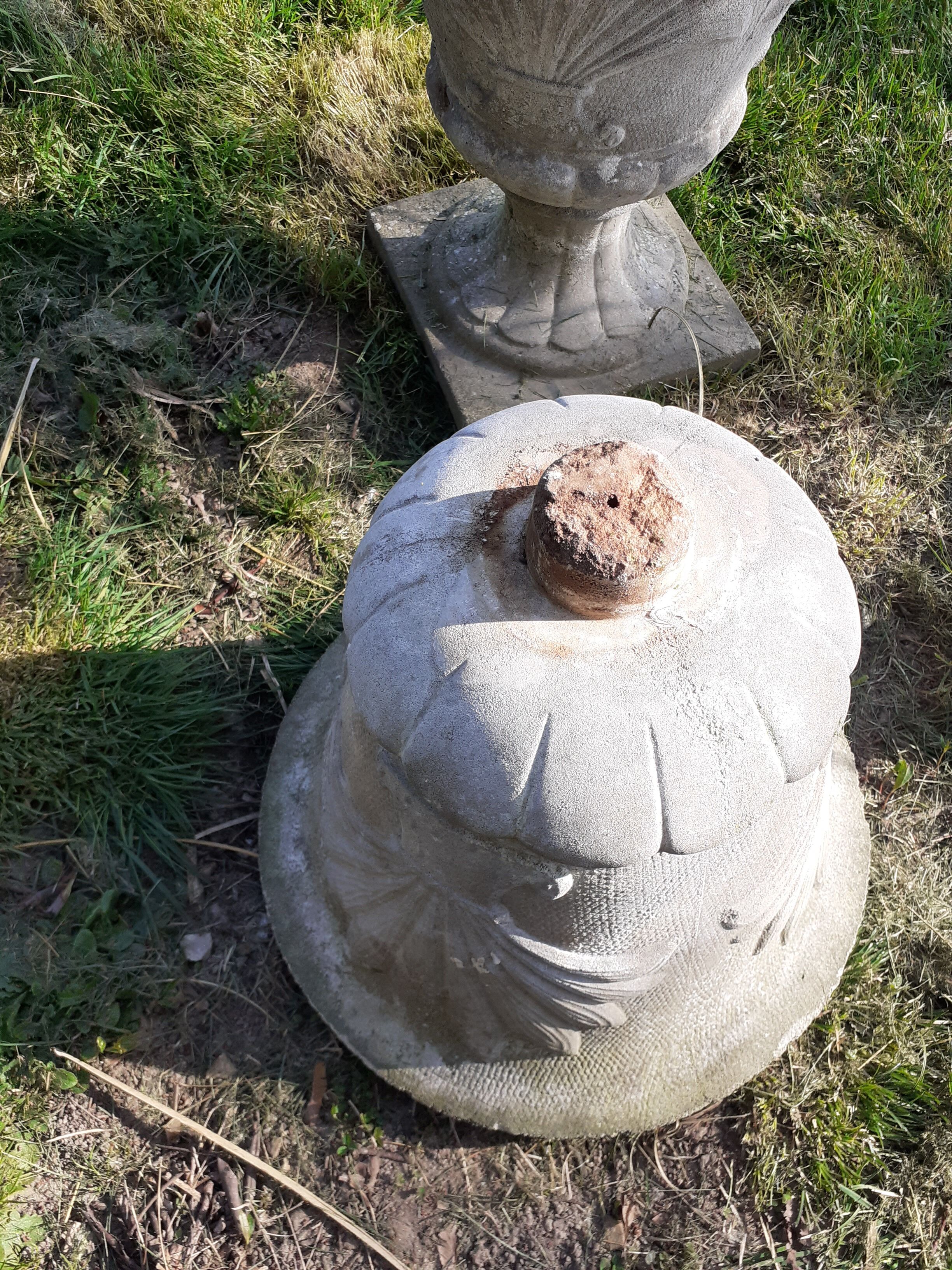 Pair of medieval stone planters