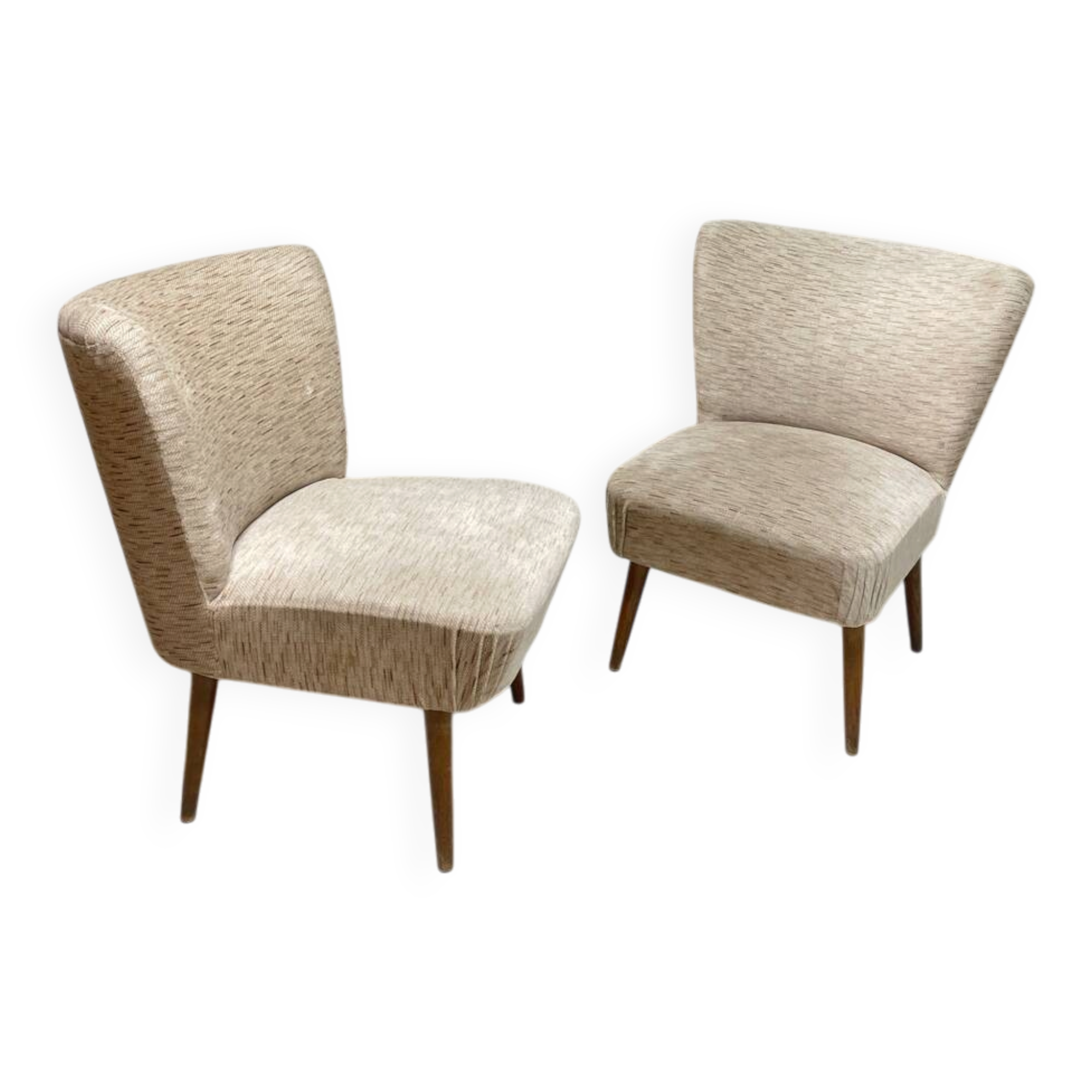2 cocktail armchairs
