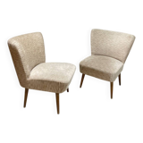2 cocktail armchairs