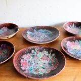 6 Morvan ceramic plates
