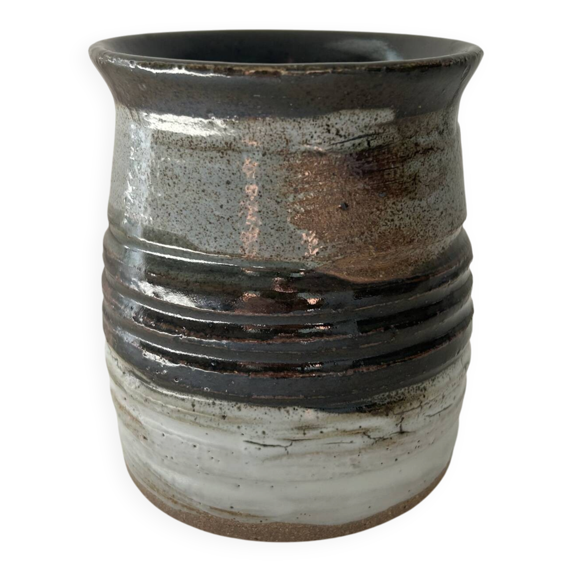 Artisanal signed plant pot