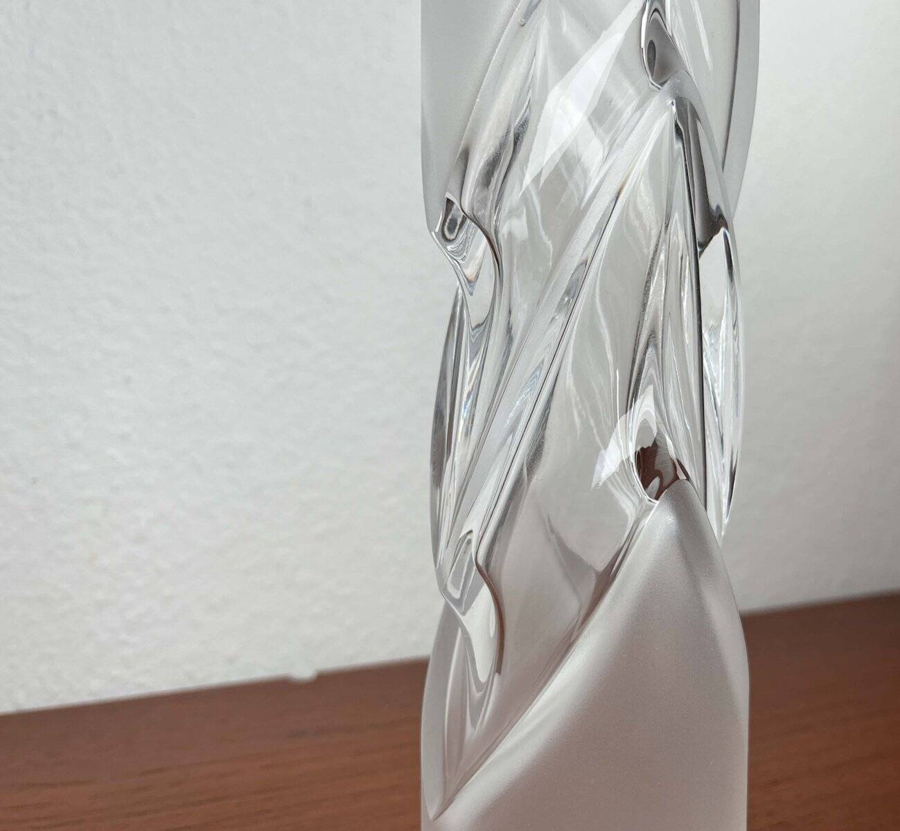 Vintage glass vase from the German Malachit series by Peill & Putzler, 1970s.
