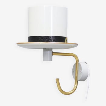 Hans-Agne Jakobsson AB, Markaryd - White Hat Lamp - Swedish design of the 1960s