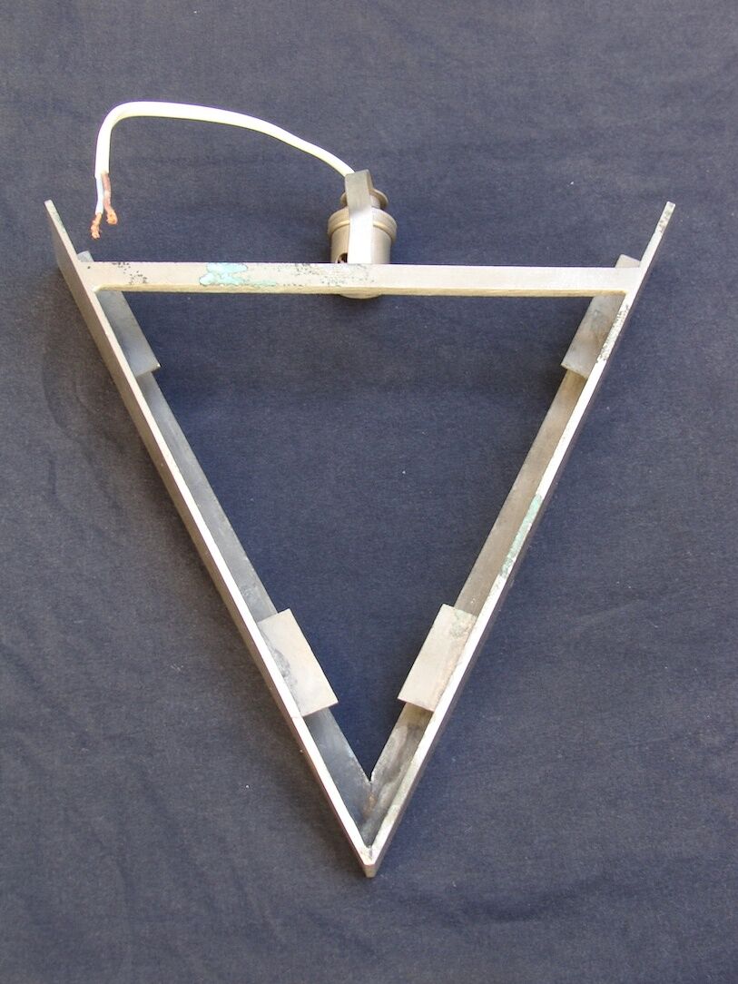 Art deco pressed glass sconce