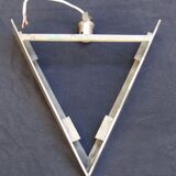 Art deco pressed glass sconce