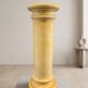 Vintage glazed ceramic pedestal column, marbled onyx & marble effect display stand, 20th century