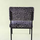 1950s-60s leopard armchair, fully restored