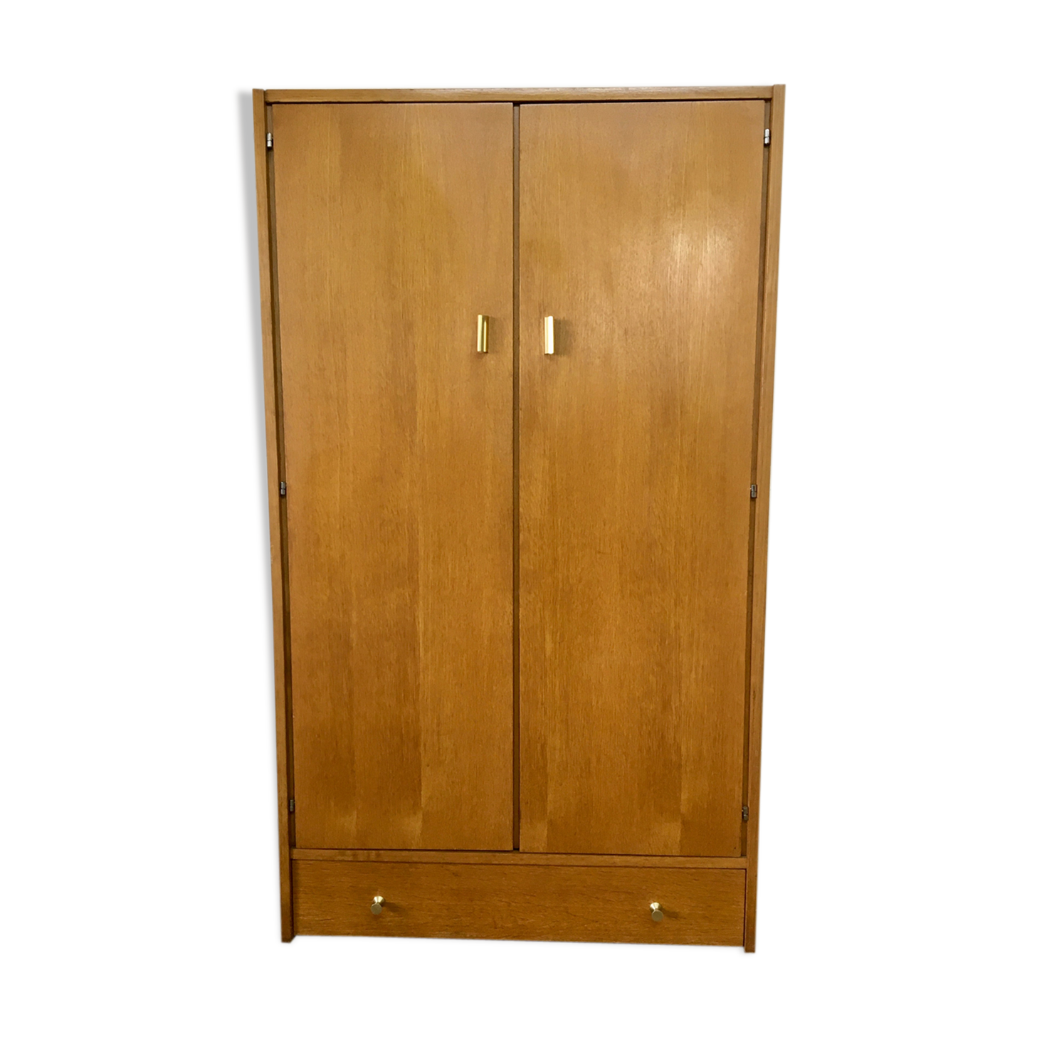 60s blond wooden cabinet