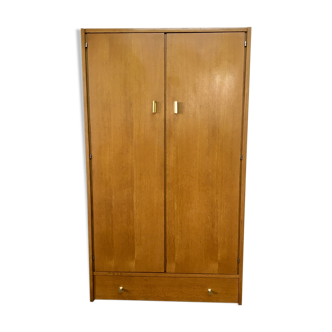 60s blond wooden cabinet