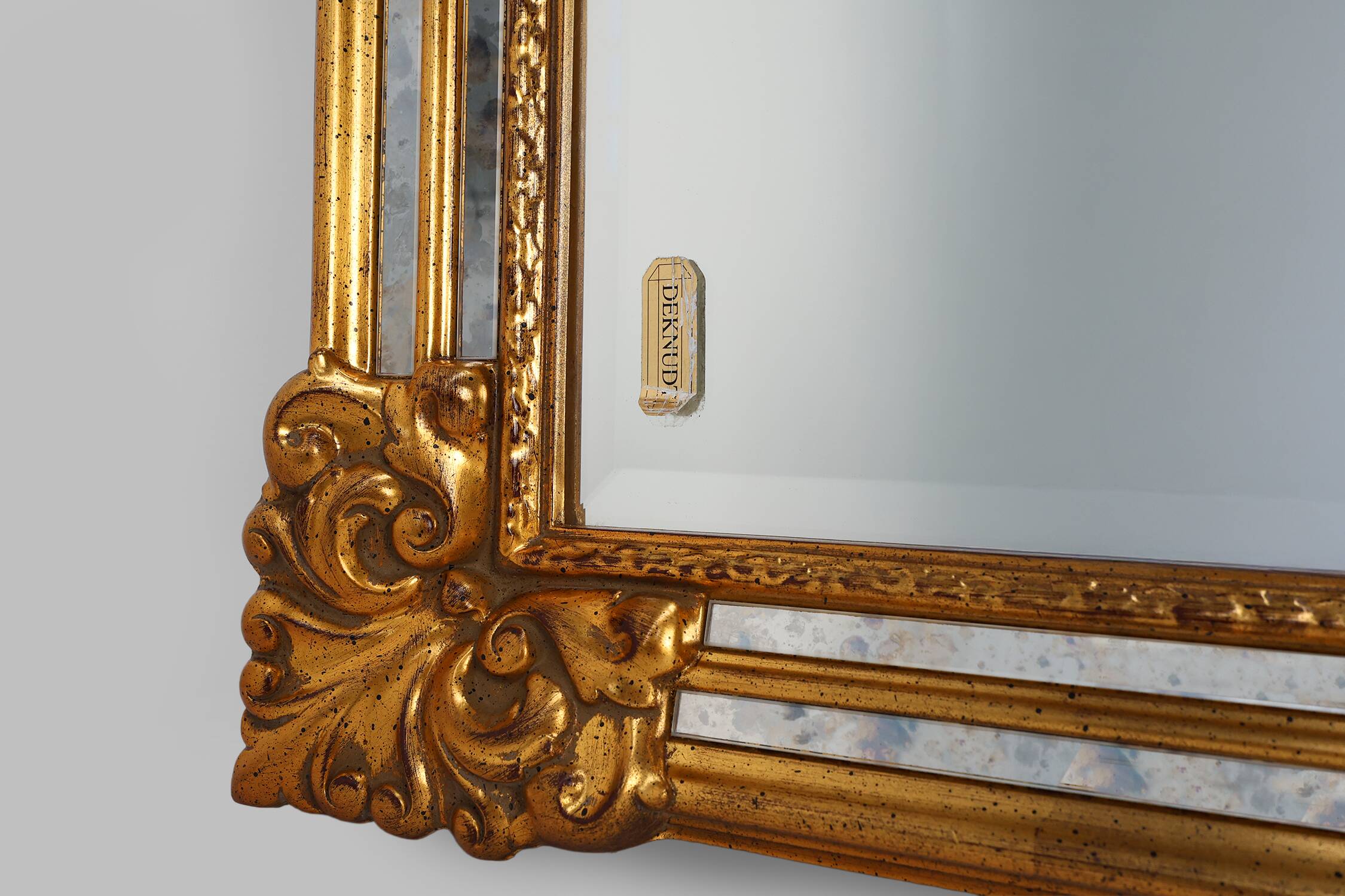 Large Baroque Wall Mirror by De Knudt, Belgium, 1950s