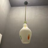 Italian opaline glass light pendant, 1950s