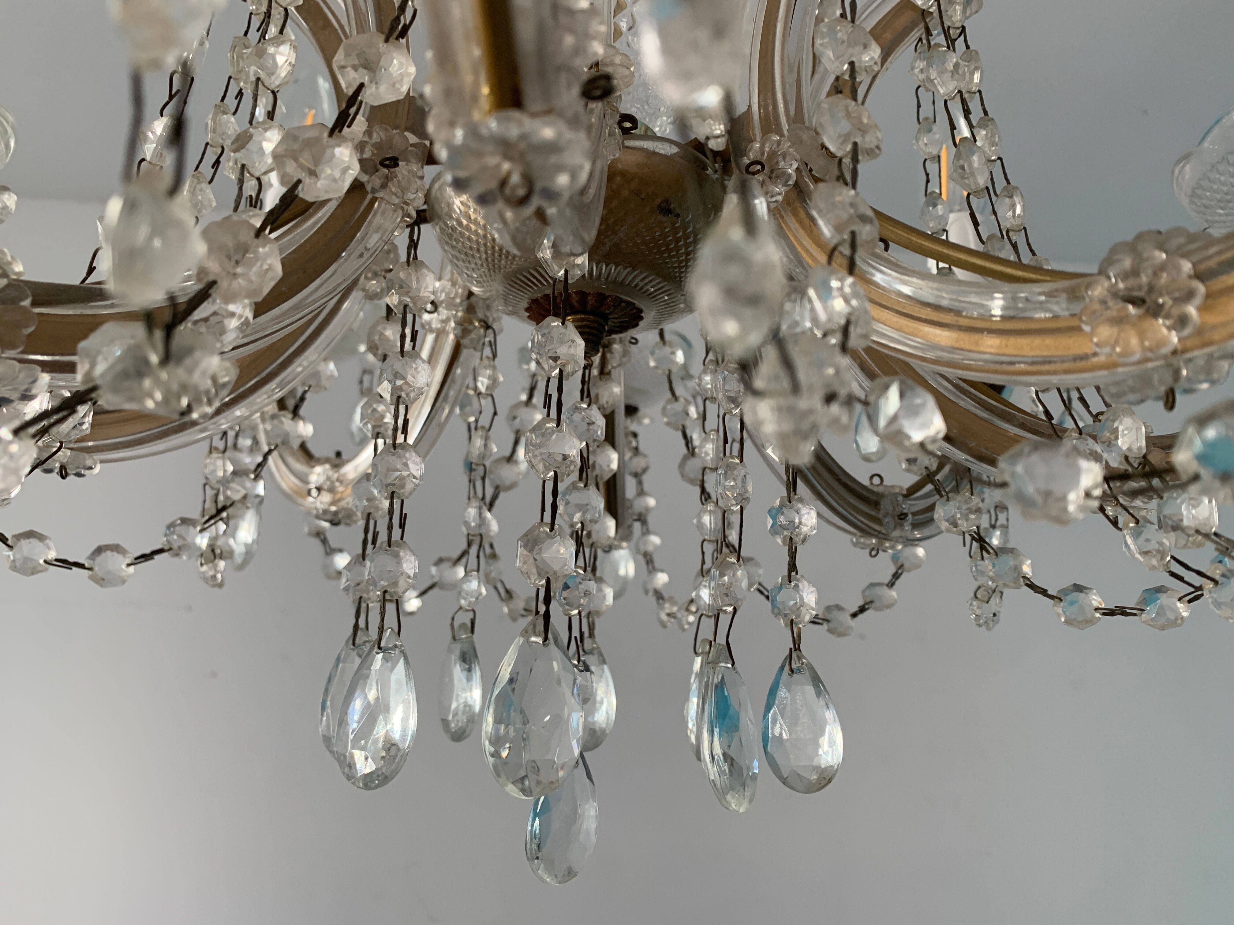 Lustre Marie Thérèse, 8 pampille fires, 1970