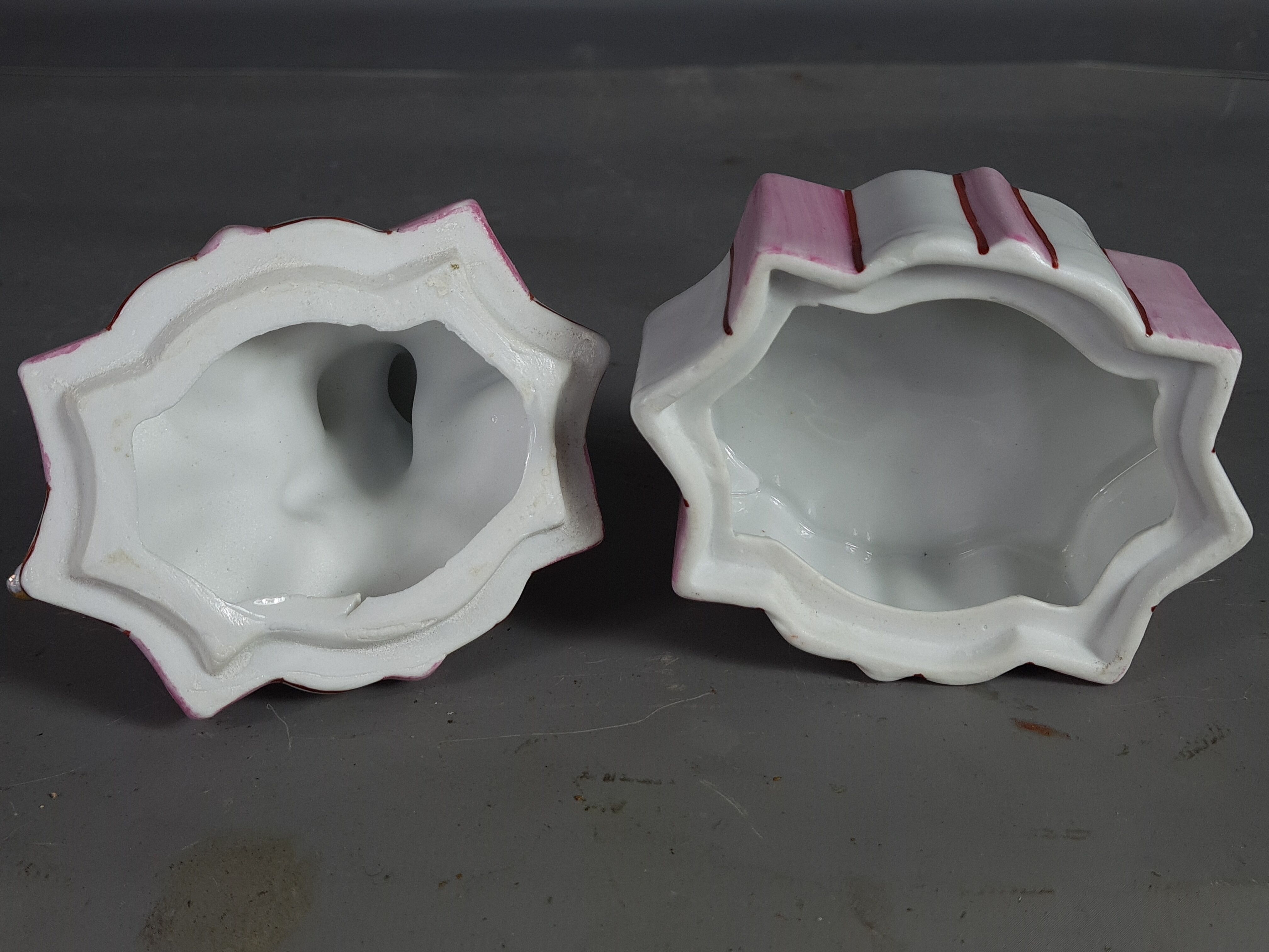 Box or candy porcelain Art Deco style