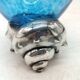 Large glass bowl rcr colle - silver 925 snail base carapelli & miniati