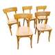 5 Baumann style bentwood bistro chairs