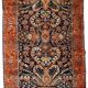 Handmade antique Persian Sarouk rug 4.1' x 6.7' (125cm x 204cm) 1920s - 1B782