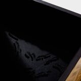 Coffre en marqueterie de bambou et laiton Galerie Maison & Jardin 1970