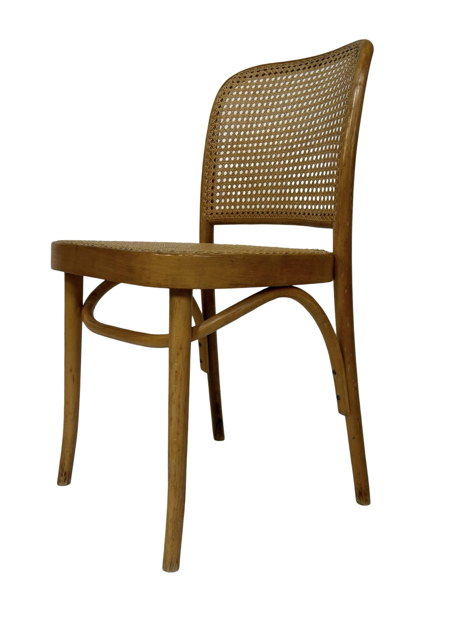 Ensemble de 4 chaises vintage Prague ou 811, FMG Pologne, Thonet Josef Hoffmann Design