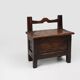 16th Century French wooden stool with storage and nice patina
