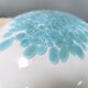 Pair of Postmodern White and Light Blue Murano Glass Table Lamps, Italy