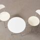 Enzo Mari Paire de Chaises Tonietta + Table Trevi pour Zanotta Italie 1985