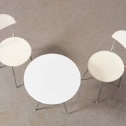 Enzo Mari Pair of Tonietta Chairs + Trevi Table for Zanotta Italy 1985
