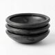 Plat-Bol Abron M noir en terre cuite Bol brut  Bol africain - Côte d’Ivoire