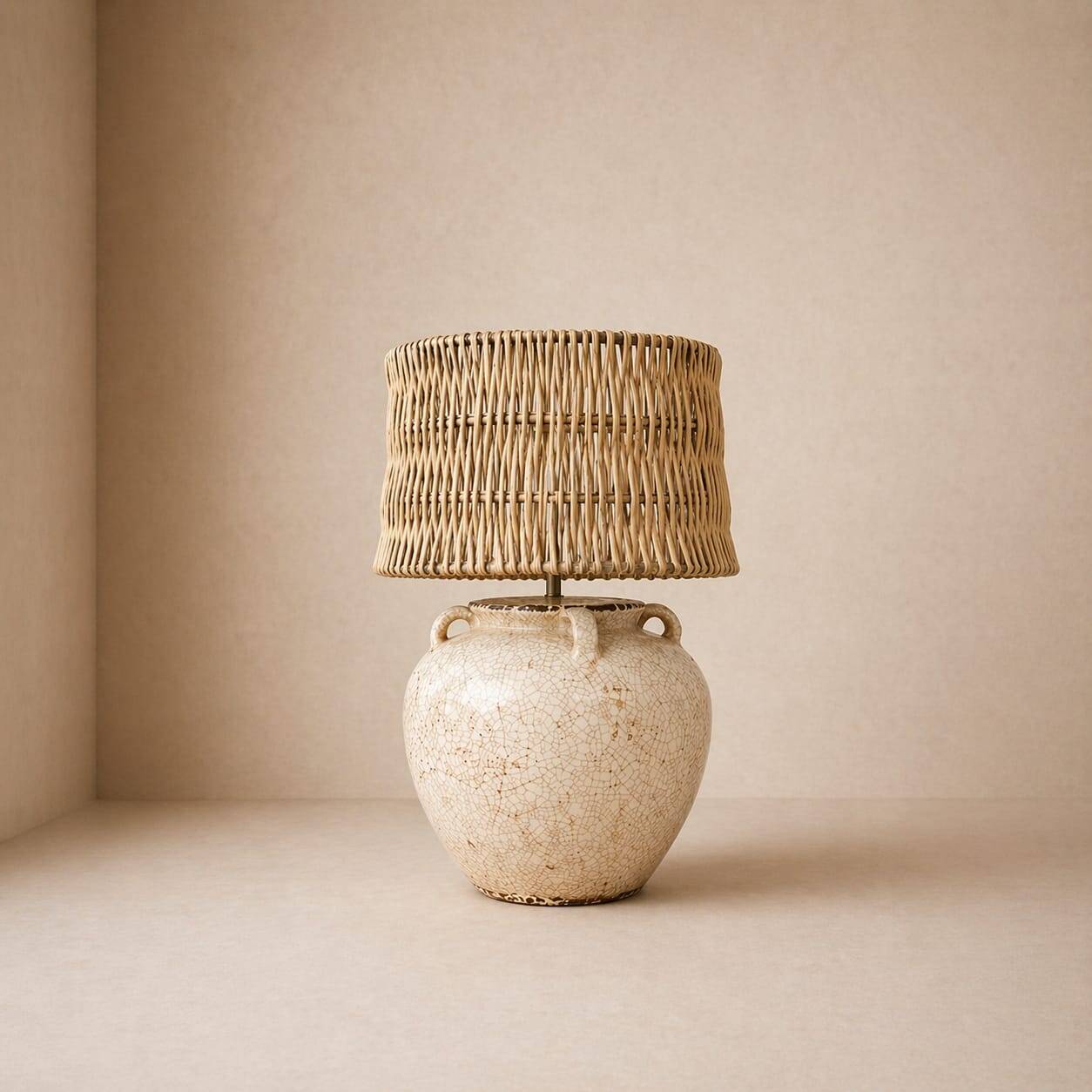 Lampe en céramique XXL, années 1970