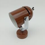 Brown wall lamp by S. Indra, from the 70's, Czechoslovakia